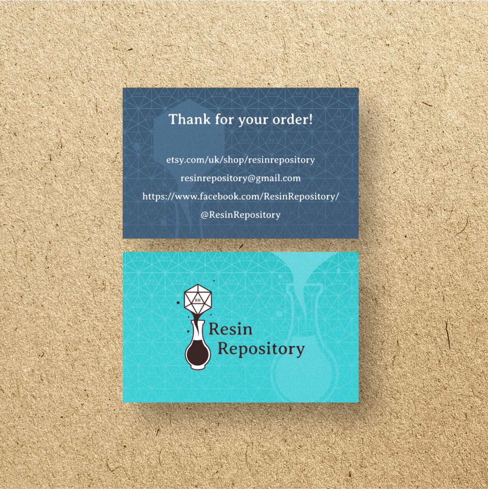 Resin Repository Thank you card